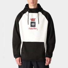 2425 육팔육 686 스노우보드복 후드티 본디드 플리스 후리스 풀오버 후디 - 키스해링 화이트 컬러블록 (25M4WNCS115-KHWC)