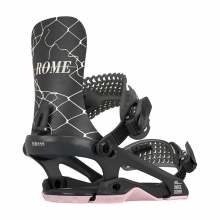 2425 롬 여성용 스노우보드 바인딩 브라스 - 블랙 (RO.25.25.BRAS.BK)