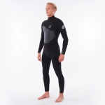 립컬 남성용 웻슈트 플래시밤 3/2미리 체스트 집 - 블랙 (D WSTYMF0090)