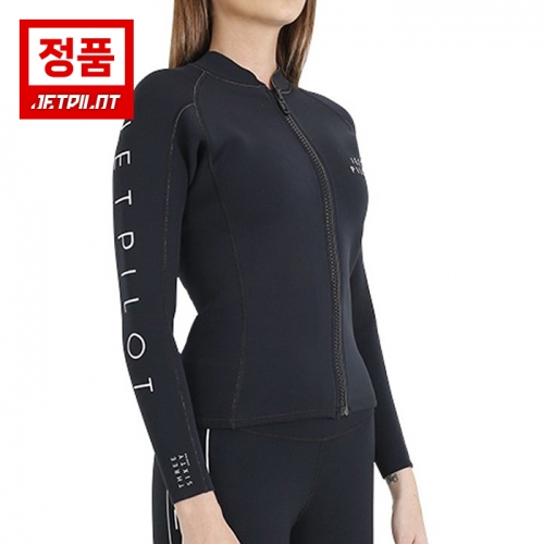 젯파일럿 여성용 웻슈트 X1 1미리 레이디스 긴팔 네오프렌 자켓 - 블랙 (JA22256BLK)