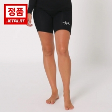 젯파일럿 여성용 웻슈트 코즈 7인치 레이디스 네오프렌 쇼츠 - 블랙 (S23001BLK)