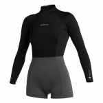 Mystic 35000.240111 Lunar Longarm Shorty 2/2mm Bzip Women - Black (미스틱 루나 롱암 숏티 2/2mm 백 집 여성용 스프링 슈트)