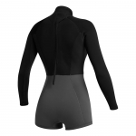 Mystic 35000.240111 Lunar Longarm Shorty 2/2mm Bzip Women - Black (미스틱 루나 롱암 숏티 2/2mm 백 집 여성용 스프링 슈트)