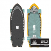 [HLC] Long Island Checker 30&Prime;x9.75&Prime;x19&Prime; Surfskate - 4Aqua (롱아일랜드 체커 서프스케이트 컴플릿)