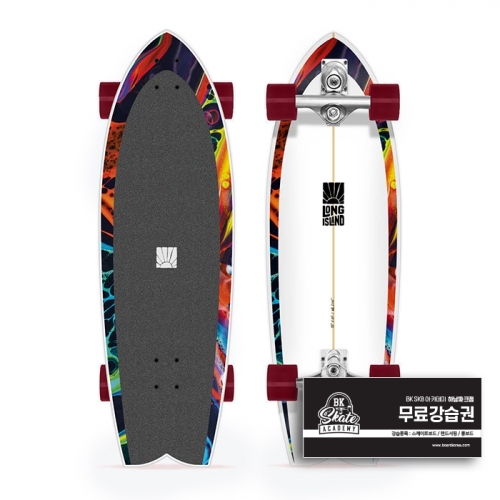 [HLC] Long Island Fish 33&Prime;x10.5&Prime; Surfskate - 4Red (롱아일랜드 피쉬 서프스케이트 컴플릿)