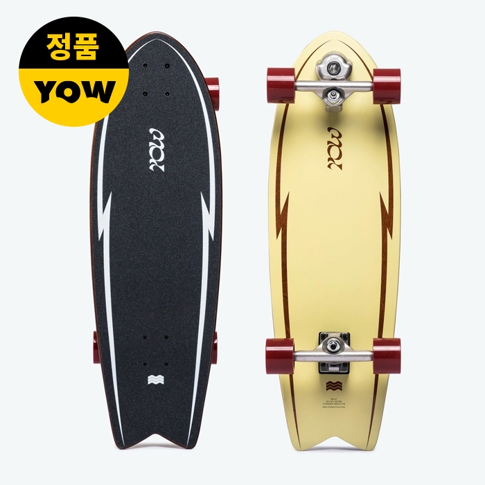 Yow Pipe 32&Prime; Power Surfing Surfskate - 4Red (요우 파이프 파워 서핑 서프스케이트 컴플릿)
