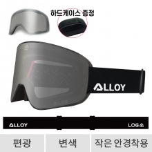 [블프쇼킹가] LOG 424 Magnet ALLOY X LOG Silver Irdium Polarized + Photocromatic S60 (로그 마그넷 얼로이 x 로그 실버 스노우보드 고글)(편광/변색)