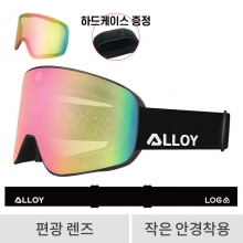 로그 보드 스키 고글 마그넷 얼로이 x 로그 - 다이아몬드 핑크 편광 (YH-21227)