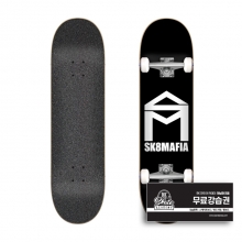 [HLC] Sk8mafia House Logo Black 7.87&rdquo;x31.6&Prime; Skateboard Complete (스케잇마피아 하우스 로고 블랙 스케이트보드 컴플릿)