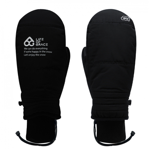 2425 로그 남녀공용 스노우보드 장갑 아날로그 예스 - 블랙(24ANAYES-BK)