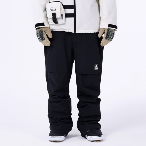 2425 Yobeat Tuck PKT Pants - Black (요비트 턱 포켓 스노우보드복 팬츠)