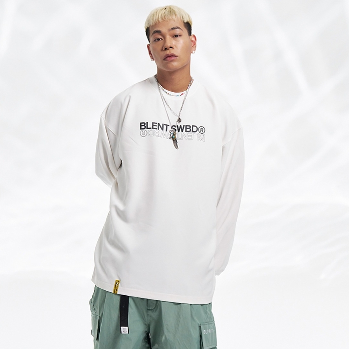 2425 블렌트 스노우보드복 아테나 슬리브 티셔츠 - 화이트 (24BH-AT-WH)