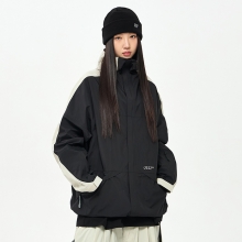 2425 USS2 3L Color Scheme Jacket - Black (어스투 3L 컬러 스킴 스키복 자켓)