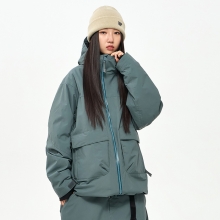2425 USS2 Oblique W-Zip Jacket - Balsam Green (어스투 오블리크 W-Zip 스키복 자켓)