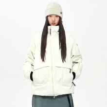 2425 USS2 Oblique W-Zip Jacket - lvory (어스투 오블리크 W-Zip 스키복 자켓)