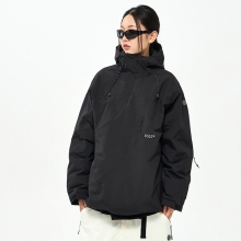 2425 USS2 Flow Side Zip-Up Jacket - Black (어스투 플로우 사이드 집-업 스키복 자켓)