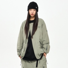 2425 USS2 Nylon-Suede Reversible Jacket - Vetiver (어스투 나일론-스웨이드 리버시블 스키복 자켓)