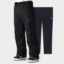 2425 686 KCR211 Mens Smarty 3-In-1 Cargo Pants (Short) - Black - Black (686 스마티 3in1 카고 스키복 팬츠)