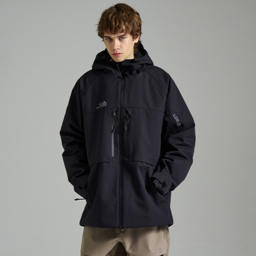 2425 로그 스노우보드복 자켓 인피니트 프로 슈트핏 - 블랙 (24INFJK-BK)