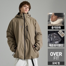2425 로그 스노우보드복 자켓 힙힙 오버핏 - 탄 (24HIPJK-TA)