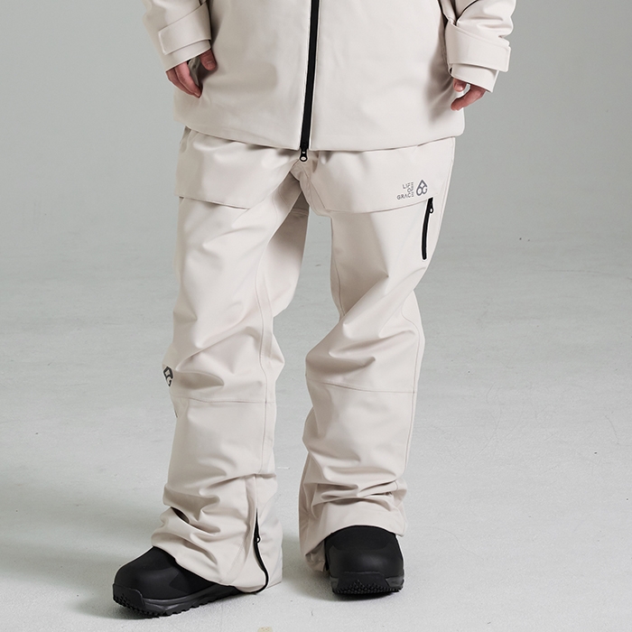 2425 로그 스노우보드복 팬츠 인피니트 프로 슈트핏 - 크림 (24INFPT-CR)