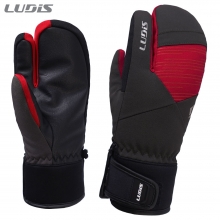 2425 Ludis Junior Coco Trigger Mittens - Gray/Red (루디스 듀벳 미튼 스키 아동용 벙어리 장갑)