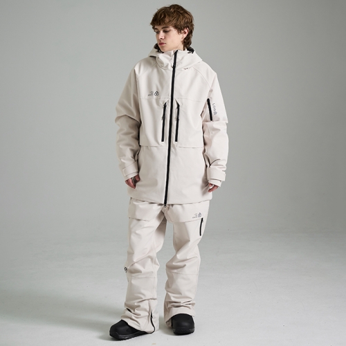 로그 스노우보드복 코디세트 #27 / 2425 Log Infinite Pro (Suit Fit) Jacket - Cream + 2425 Log Infinite Pro (Suit Fit) Pants - Cream