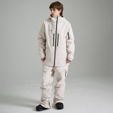로그 스노우보드복 코디세트 #27 / 2425 Log Infinite Pro (Suit Fit) Jacket - Cream + 2425 Log Infinite Pro (Suit Fit) Pants - Cream