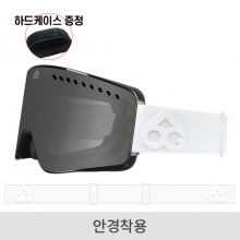 로그 보드 스키 고글 클라이맥스 OG 화이트 - 실버 블랙 이리듐 (YH-20120)