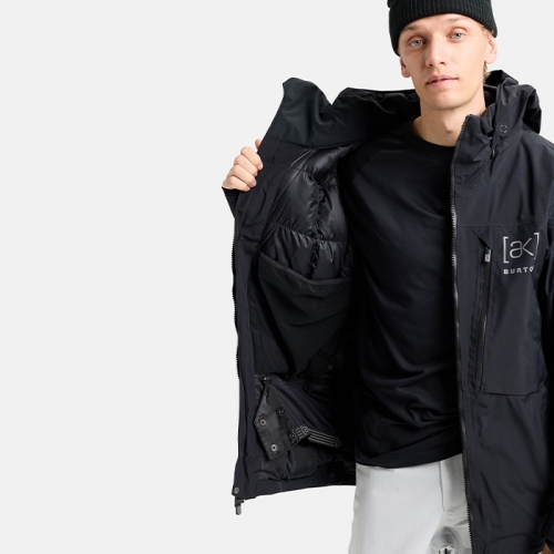 2526 버튼 AK 스노우보드 패딩 자켓 LZ 고어텍스 2L 다운 - 트루 블랙 (100061BA04) 2526 버튼 AK 스노우보드 패딩 자켓 LZ 고어텍스 2L 다운 - 트루 블랙 (100061BA04)