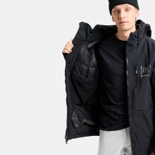 2526 버튼 AK 스노우보드 패딩 자켓 LZ 고어텍스 2L 다운 - 트루 블랙 (100061BA04)