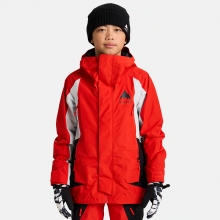 2526 버튼 아동용 스노우보드복 자켓 고어텍스 쉘 - 플레임 스칼렛 / 트루 블랙 (2431910S13)