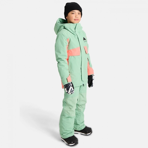 2526 버튼 아동용 스노우보드복 자켓 아스커트니 2L - 소프트 세이지/피치 에코 (2431210E4H)