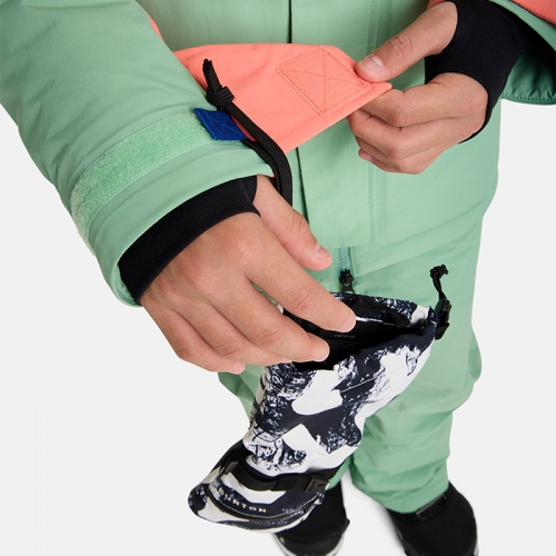 2526 버튼 아동용 스노우보드복 자켓 아스커트니 2L - 소프트 세이지/피치 에코 (2431210E4H)