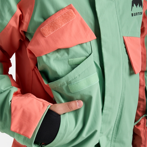 2526 버튼 아동용 스노우보드복 자켓 아스커트니 2L - 소프트 세이지/피치 에코 (2431210E4H)