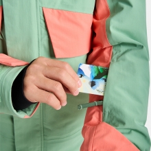 2526 버튼 아동용 스노우보드복 자켓 아스커트니 2L - 소프트 세이지/피치 에코 (2431210E4H)