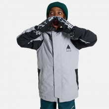 2526 버튼 아동용 스노우보드복 자켓 스키머 - 실버 스콘스/트루 블랙 (2431510AUP)