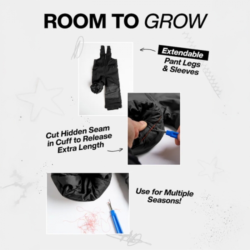 2526 버튼 아동용 스노우보드복 팬츠 스카일러 - 피치 에코 (2432110AWA)