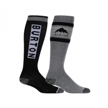 2526 버튼 스노우보드 양말 위캔드 미드웨이트 2개입 - 트루 블랙 (1492619A04)