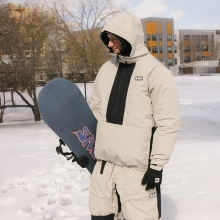 2526 686 육팔육 스노우보드복 자켓 고스트 2.5L 아노락 - 라임스톤 립스탑 (26M3WN136-LMRP)