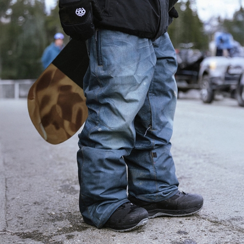 2526 686 육팔육 스노우보드복 팬츠 디컨스트럭티드 데님 - 인디고 데님 (26M3WN227-IDGD)