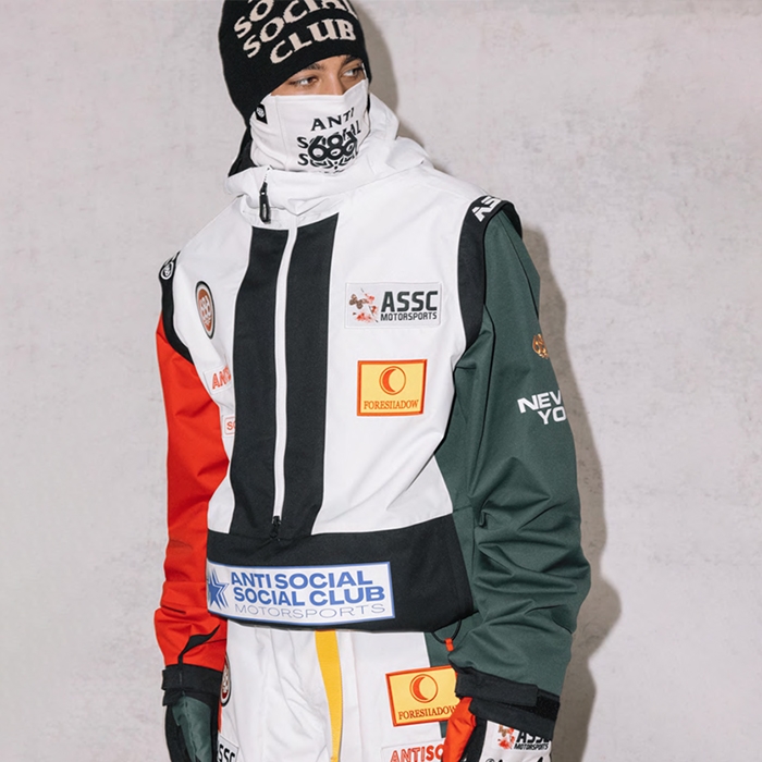 2526 686 육팔육 스노우보드복 자켓 ASSC F1 쉘 아노락 - 화이트 컬러블록 (26M5WN175-ASWH)