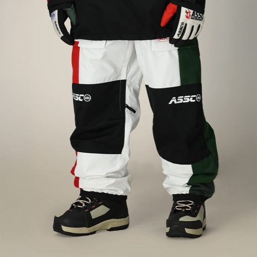 2526 686 육팔육 스노우보드복 팬츠 ASSC F1 쉘 - ASSC 화이트 컬러블록 (26M5WN256-ASWH)