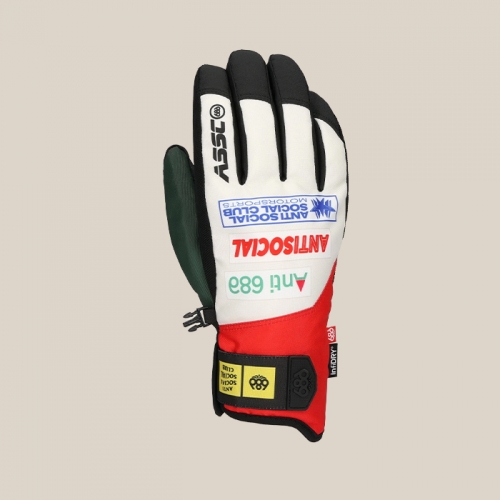 2526 686 육팔육 스노우보드 장갑 안티소셜소셜클럽 ASSC 프라이머 - 화이트 컬러블록 26M2WGLV114-ASWHL