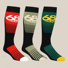 2526 686 육팔육 스노우보드 양말 모토 3개입 - 어쏘티드 26M5WNSOC218-AST