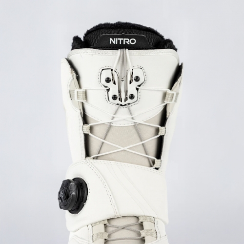 2526 나이트로 여성용 스노우보드 부츠 케이브 스텝온 TLS - 화이트 (N25FBT848721)