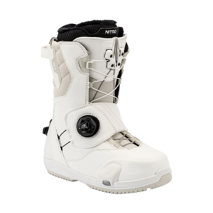 2526 나이트로 여성용 스노우보드 부츠 케이브 스텝온 TLS - 화이트 (N25FBT848721)