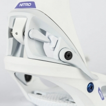 2526 나이트로 여성용 스노우보드 바인딩 스텝온 - 화이트 (N25FBD836525)