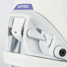 2526 나이트로 여성용 스노우보드 바인딩 스텝온 - 화이트 (N25FBD836525)