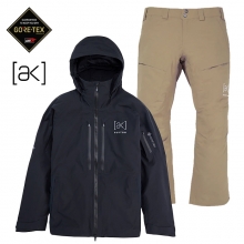 버튼 스노우보드복 코디세트 #6 / 2526 [AK] 스워시 고어텍스 자켓 - 트루 블랙 + 2526 [AK] 스워시 고어텍스 팬츠 (숏) - 서밋 타우프(100011BA04 / 100221BAH2)